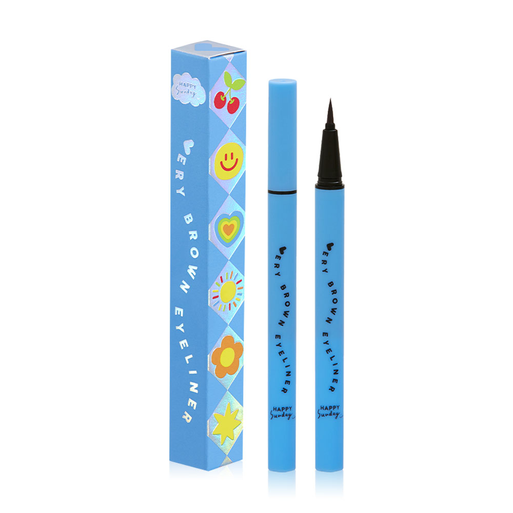 HAPPY SUNDAY Eyeliner 0.60g #Very Brown ( สินค้าหมดอายุ : 2026.01.09 ) 