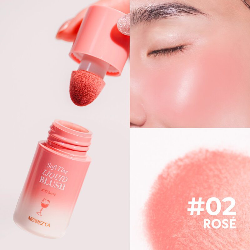 Merrezca Soft Tint Liquid Blush 4g #02 Rose