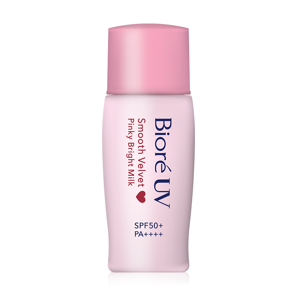 Biore UV Smooth Velvet Pinky Bright Milk SPF50+ PA++++ 30ml