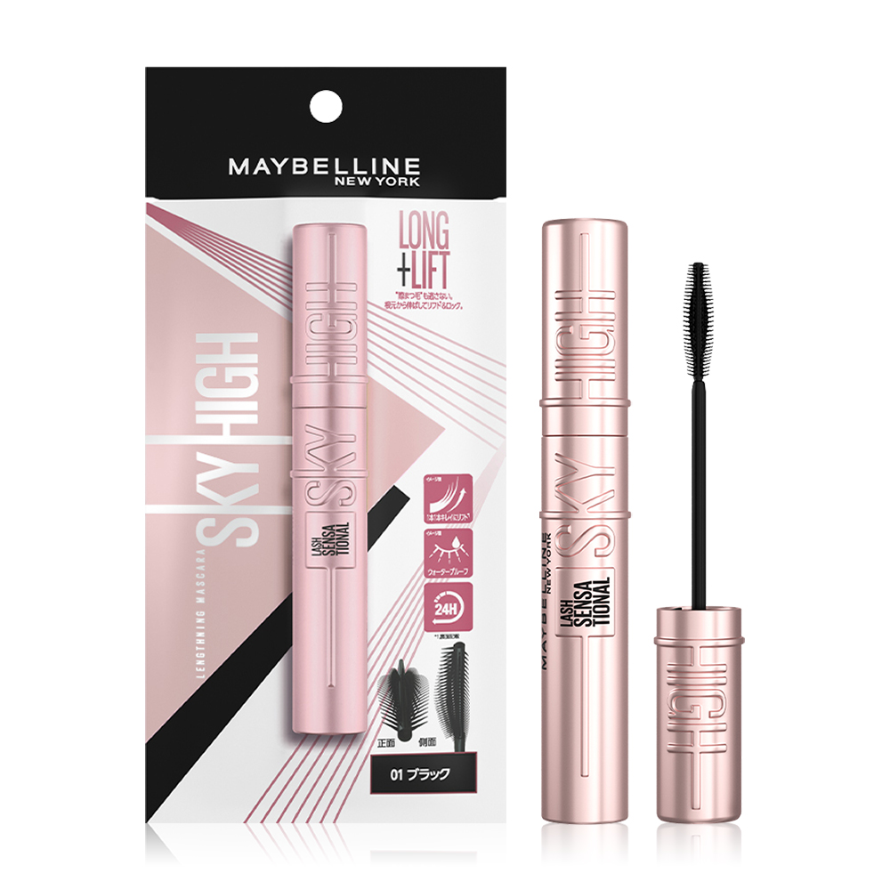 Maybelline New York Sky High Lengthening Mascara Japan Pouch 8.6ml #01 Black