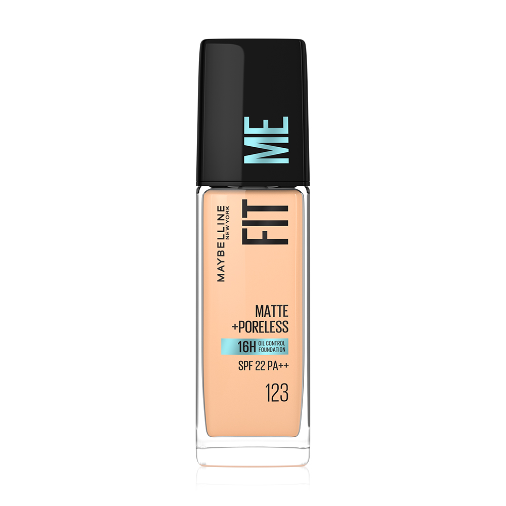 Maybelline New York Fit Me Matte And Poreless Liquid Foundation 30ml #123