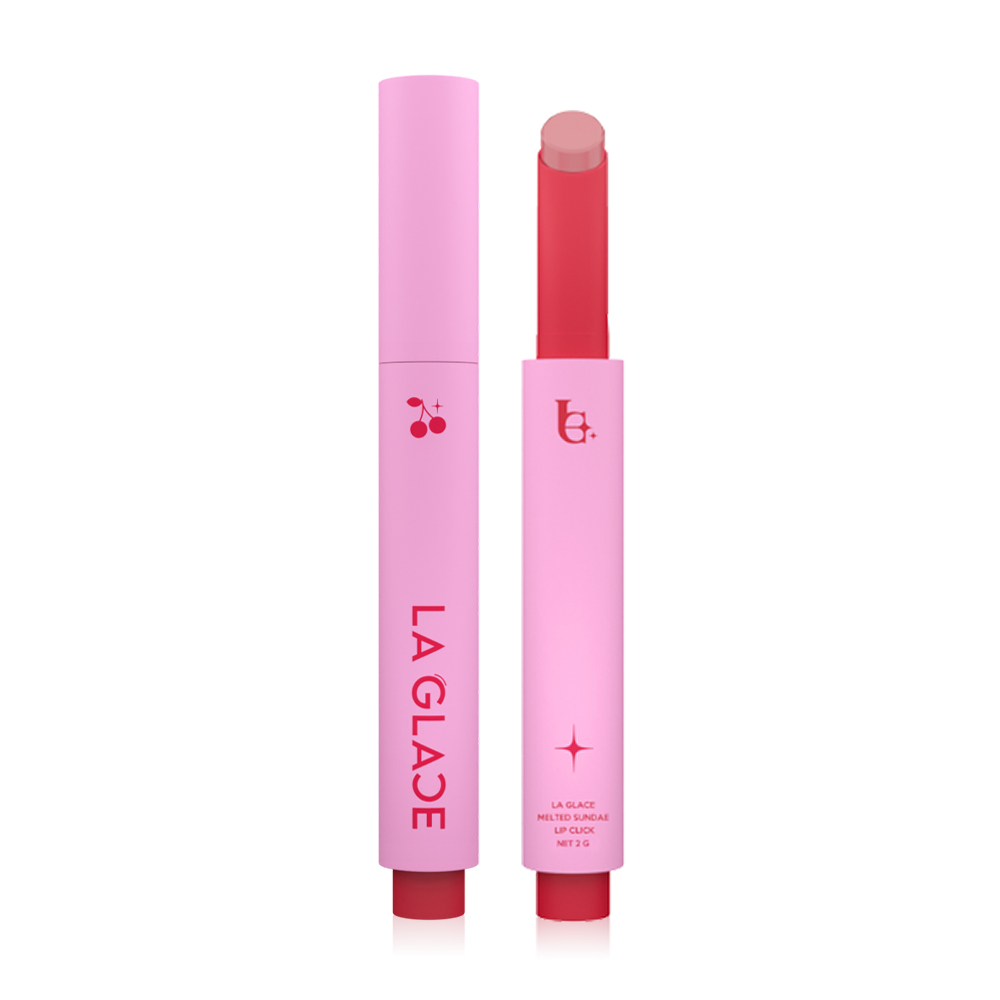 LA GLACE Melted Sundae Lip Click 2g #01 Cotton Candy