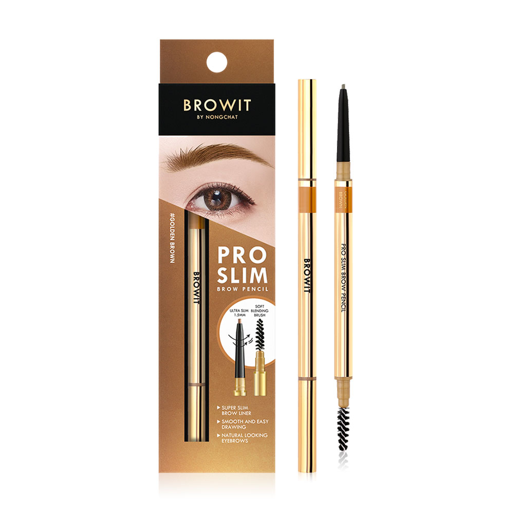 Browit Pro Slim Brow Pencil 0.06g #Golden Brown [Y2021]