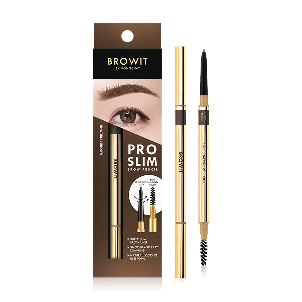Browit Pro Slim Brow Pencil 0.06g #Natural Brown [Y2021]