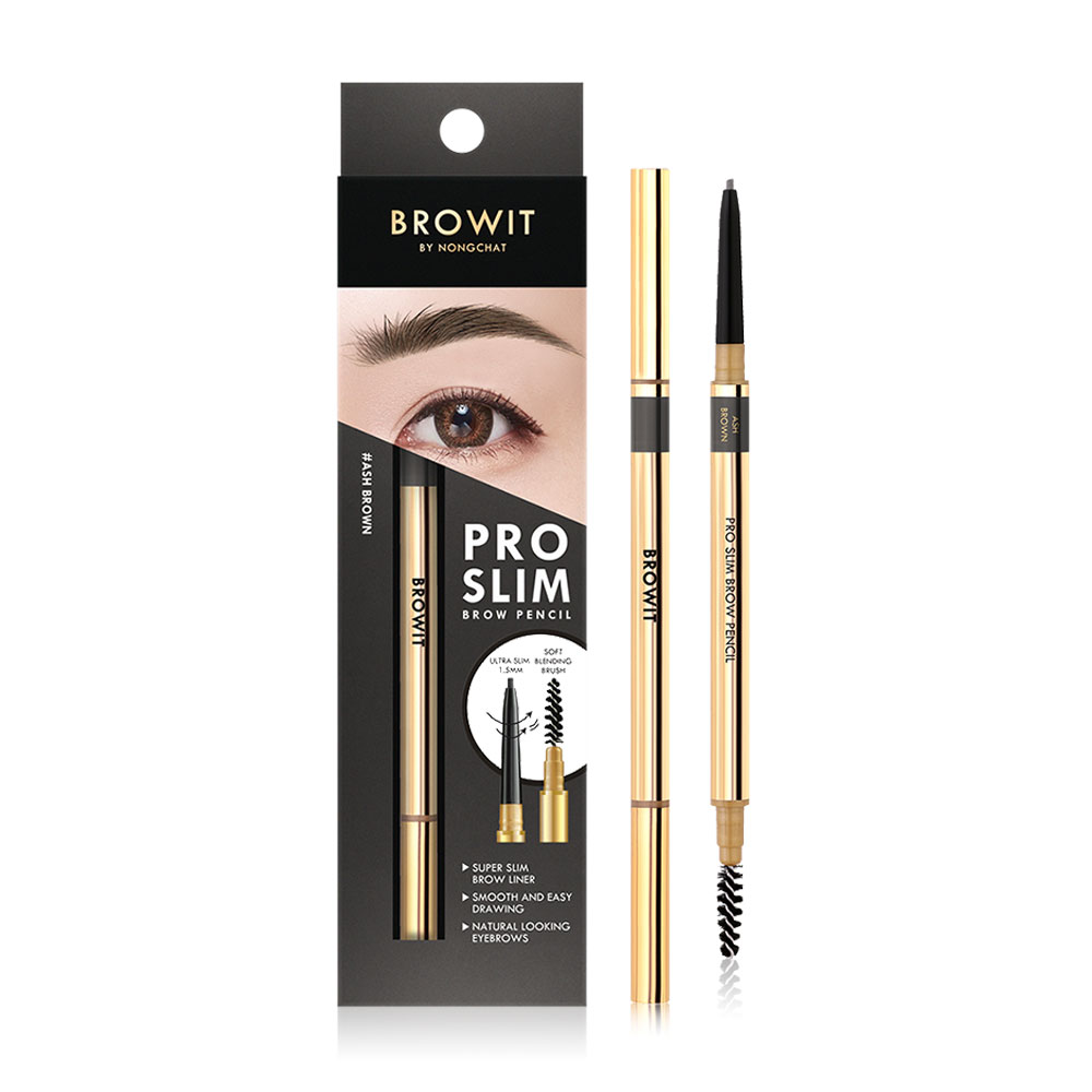 Browit Pro Slim Brow Pencil 0.06g #Ash Brown [Y2021]