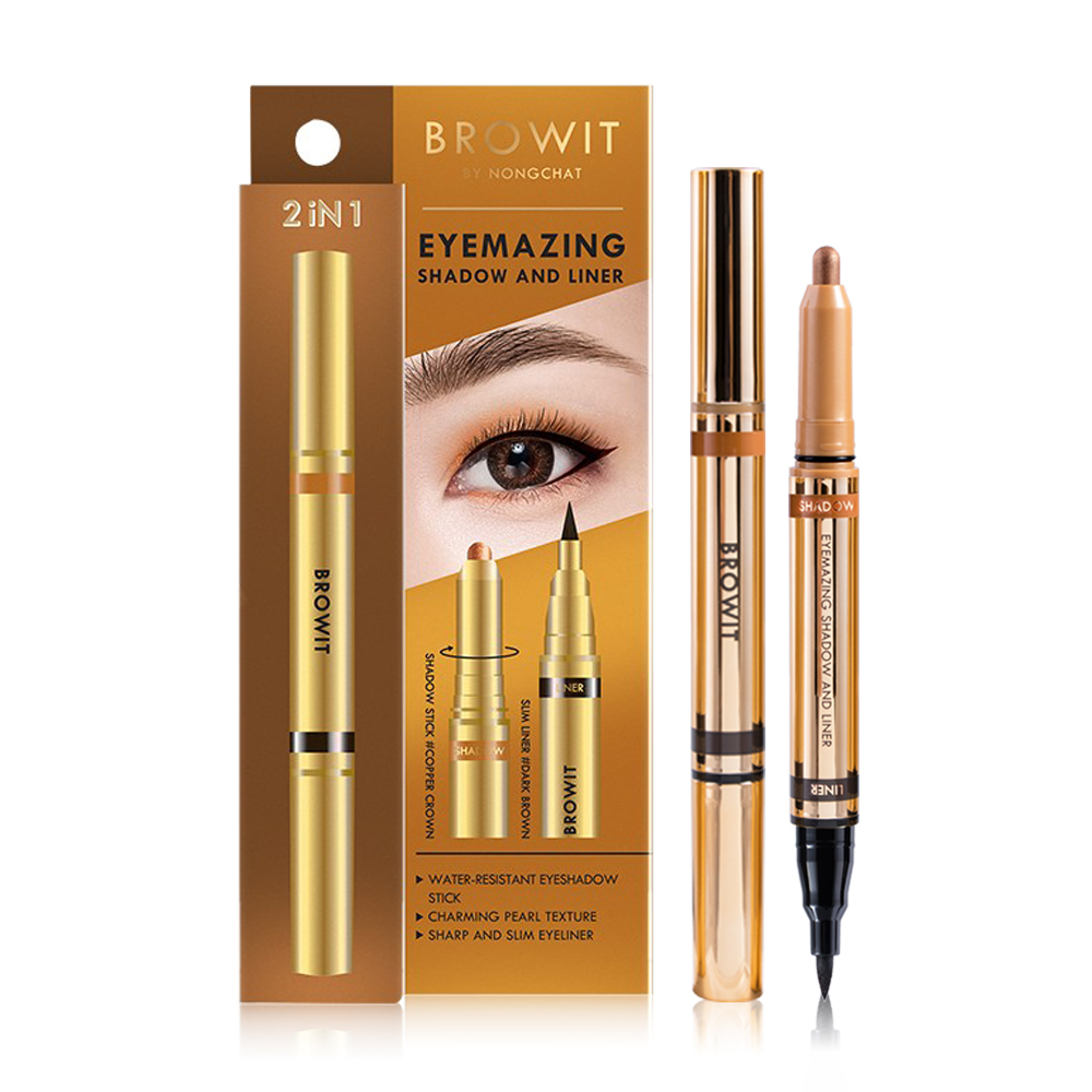 Browit 2 In 1 Eyemazing Shadow and Liner #Copper Crown