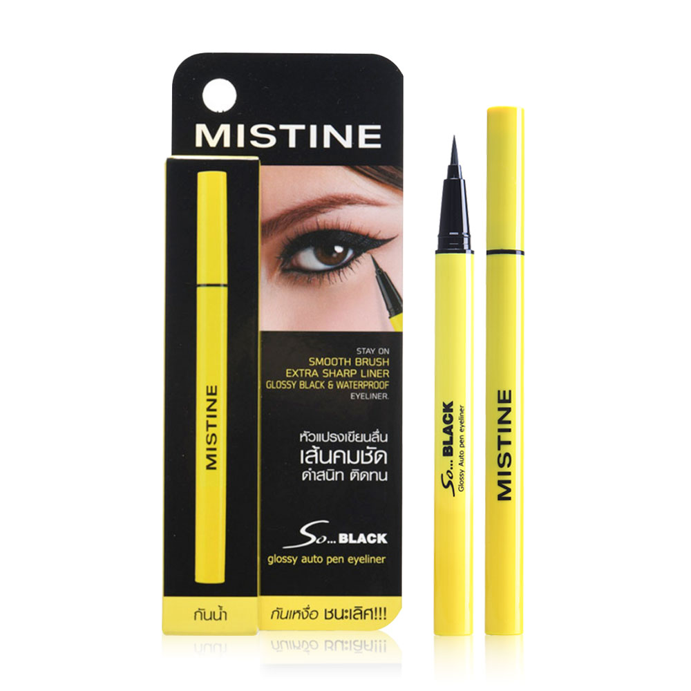 MISTINE So Black Glossy Auto Pen Eyeliner 1g