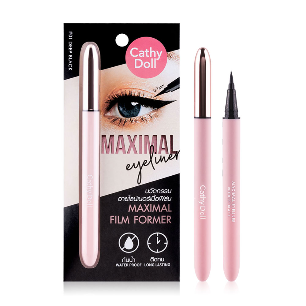 Cathy Doll Maximal Eyeliner 0.7ml #01 Deep Black
