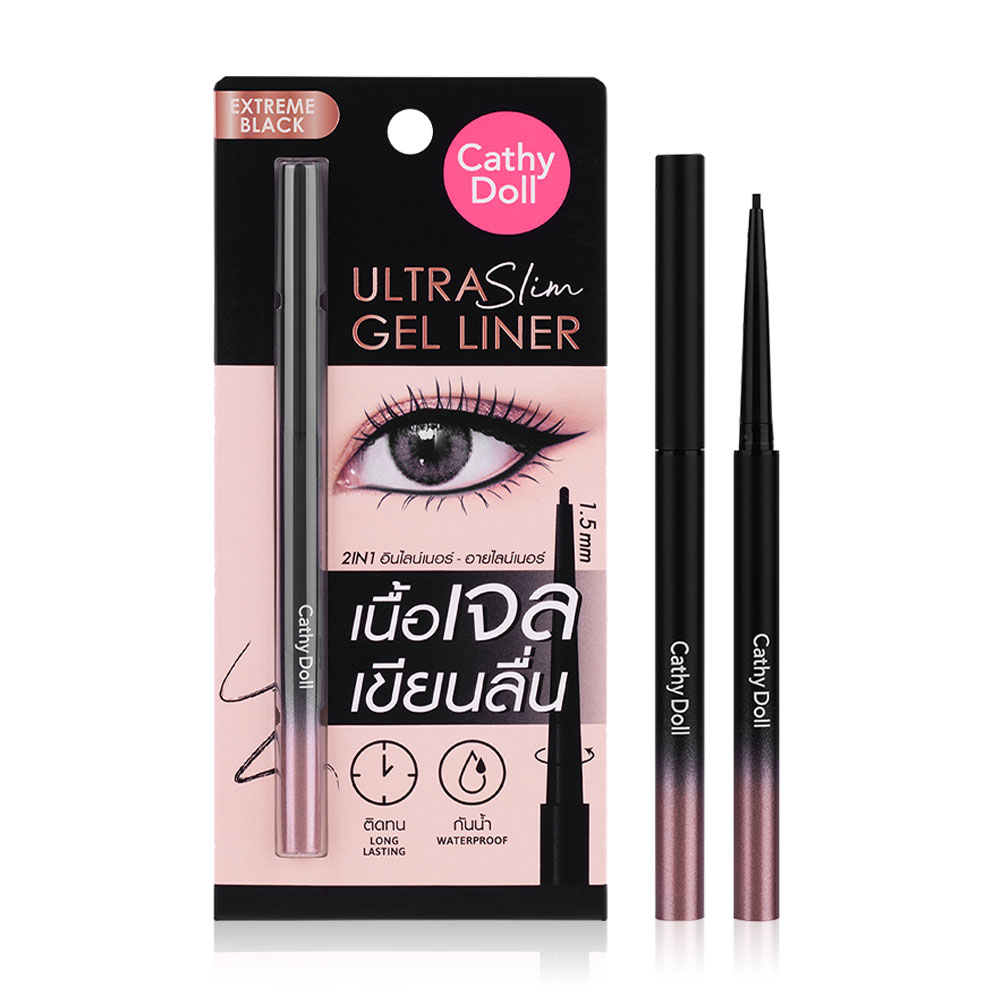 Cathy Doll Ultra Slim Gel Liner 0.07g #Extreme Black