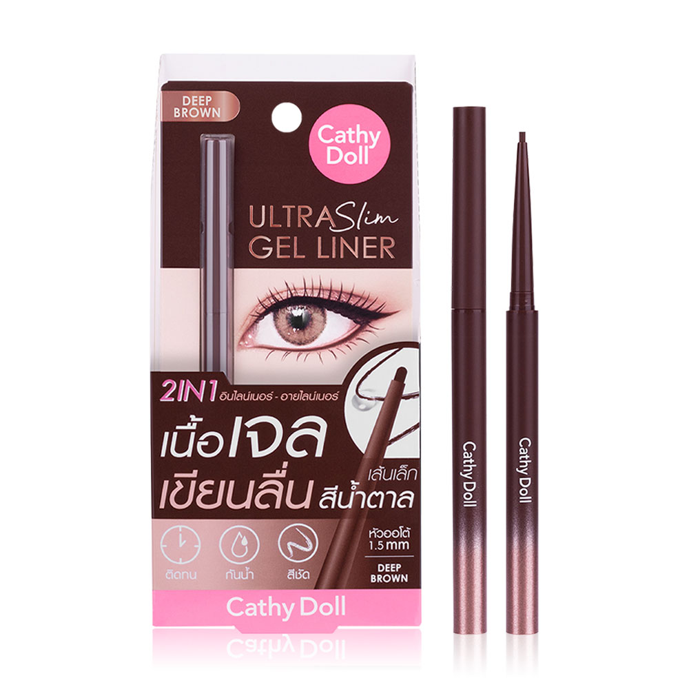 Cathy Doll Ultra Slim Gel Liner 0.07g #Deep Brown