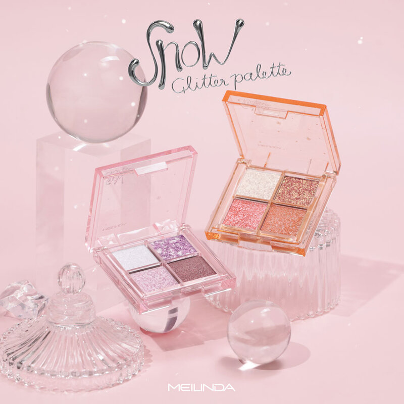 Mei Linda Snow Glitter Palette 3.6g #02 Maple Disco