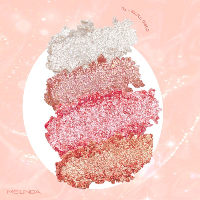 Mei Linda Snow Glitter Palette 3.6g #02 Maple Disco