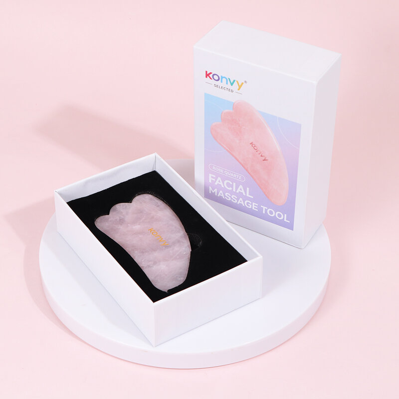 Konvy Rose Quartz Facial Massage Tool