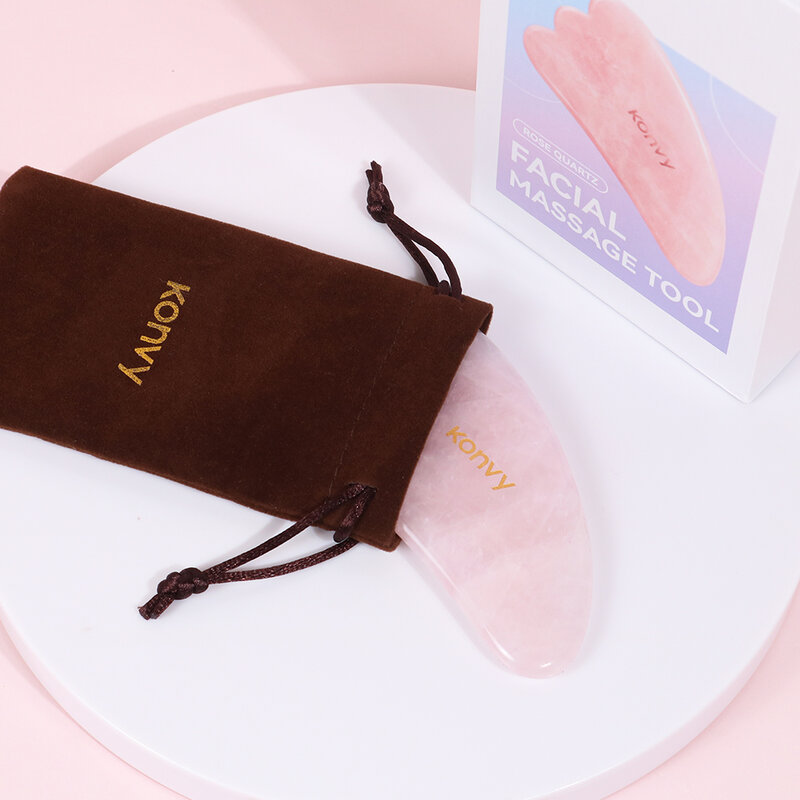 Konvy Rose Quartz Facial Massage Tool