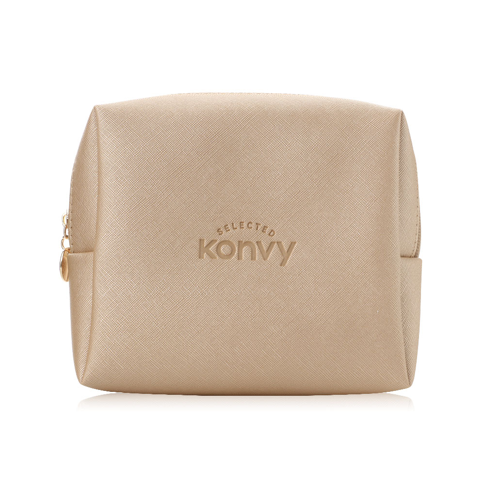 Konvy Quadrate Cosmetic Bag #Golden