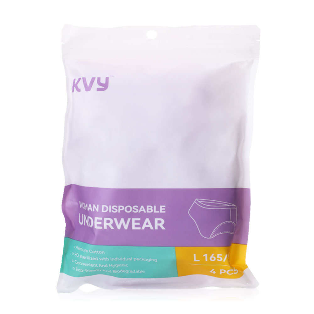 KVY Women Daily Disposable Underwear 4pcs #Size L