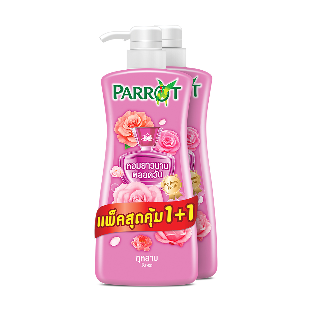 Parrot Botanical Shower Cream Rose [450ml x 2pcs]