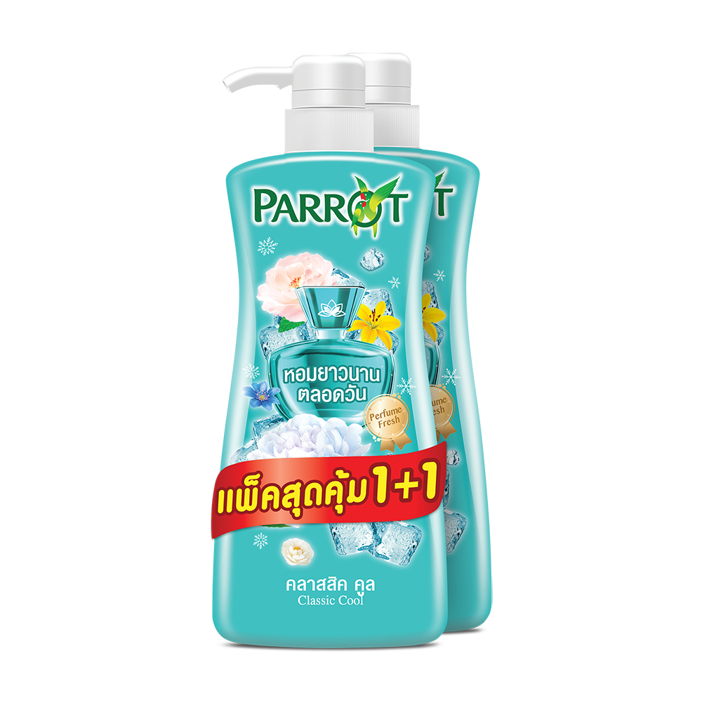 Parrot Botanicals Shower Cream Classic Cool [450ml x 2pcs]