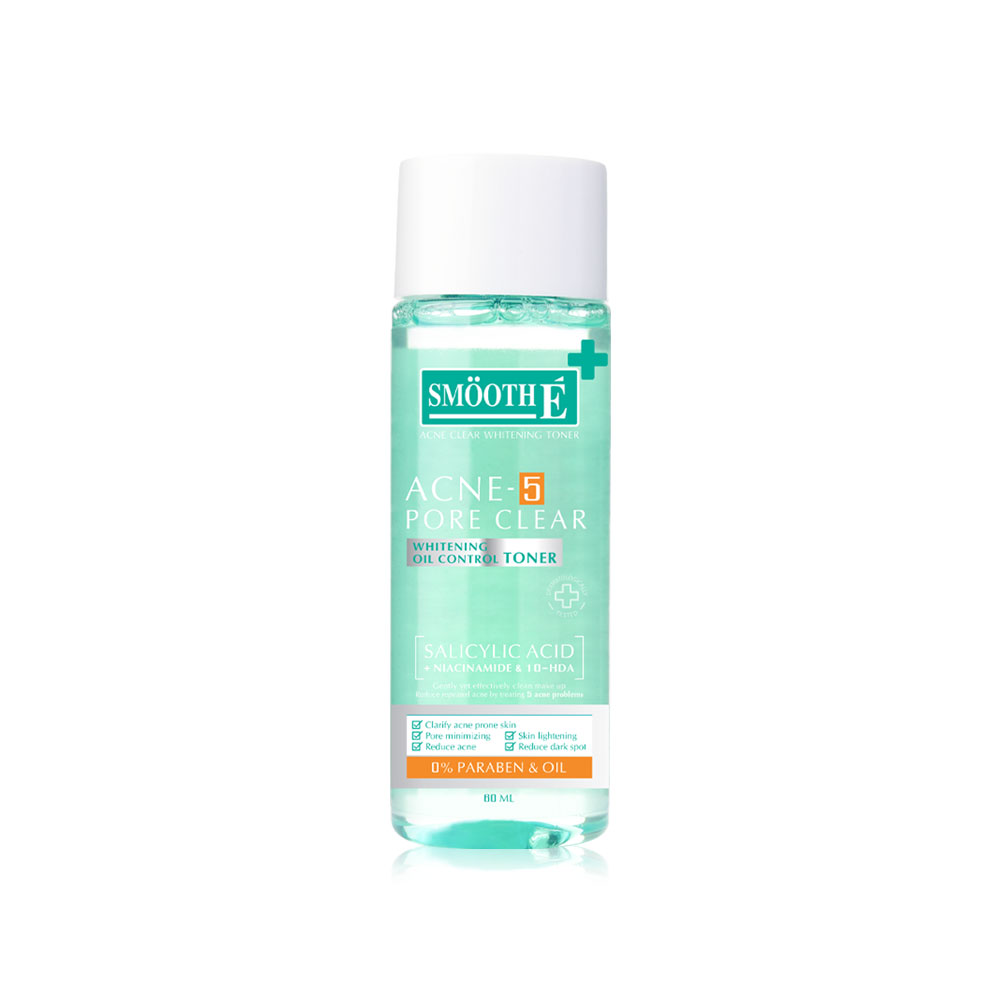 Smooth E Acne-5 Pore Clear Whitening Toner 60ml