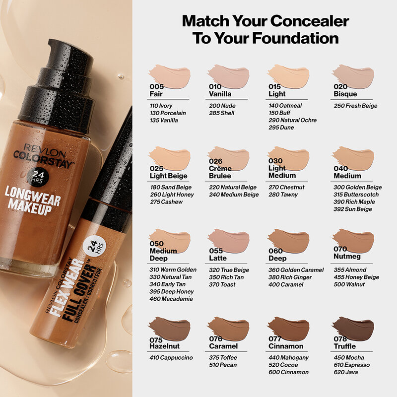 REVLON Colorstay Flex Wear Full Cover Concealer 10ml #040 Medium