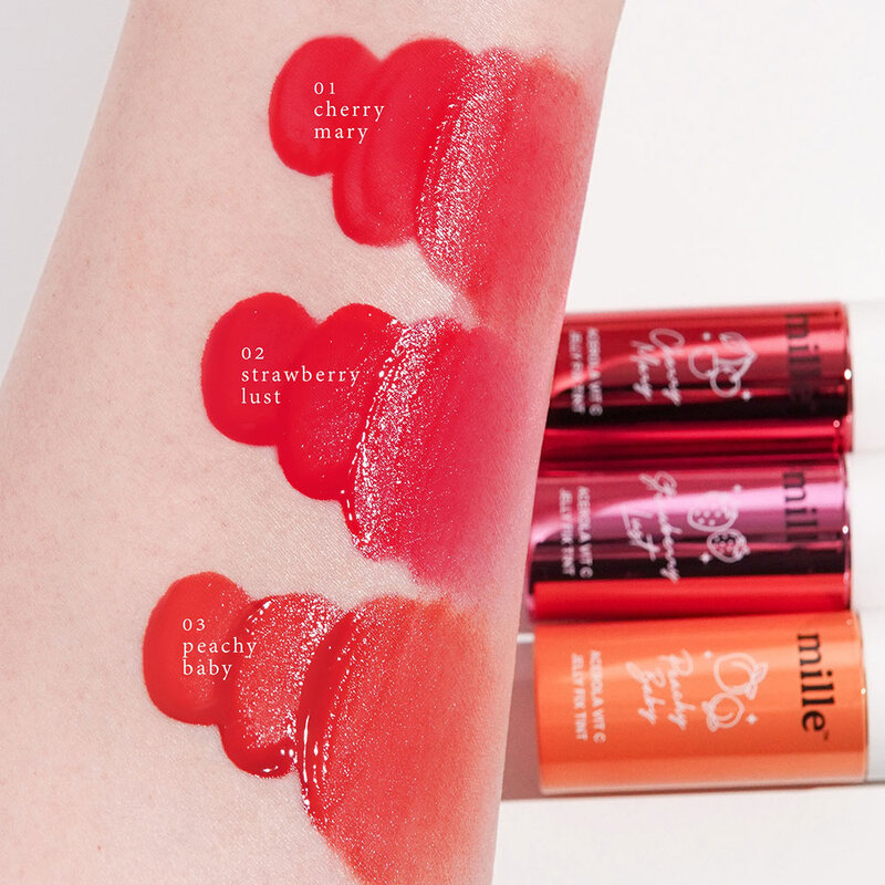Mille Acerola Vit C Jelly Fix Tint 3g #02 Strawberry Lust