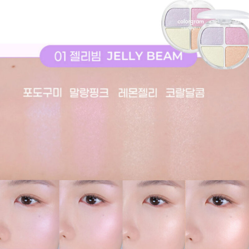 Colorgram Tintin Dory Highlighter Palette 4.3g #01 Jelly Beam