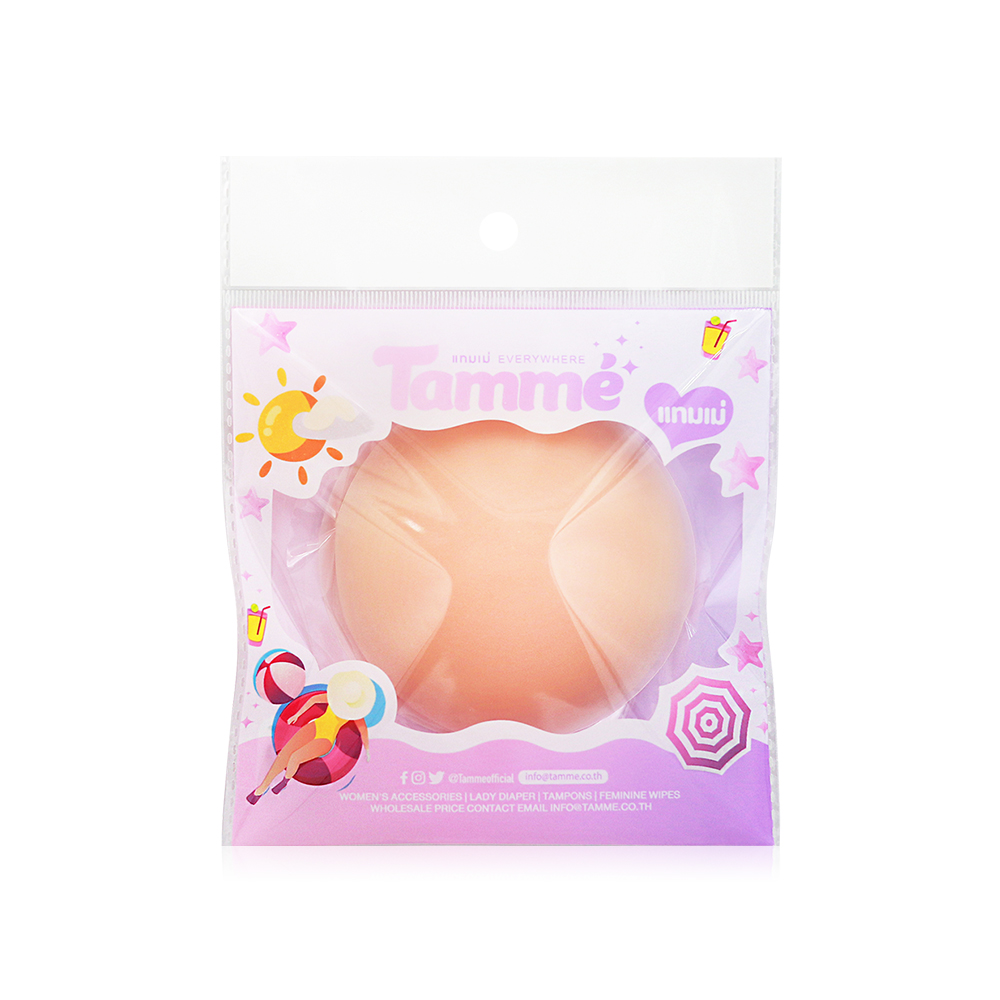 TAMME Refill Adhesive Nipple Pads 1 Pair #Milky