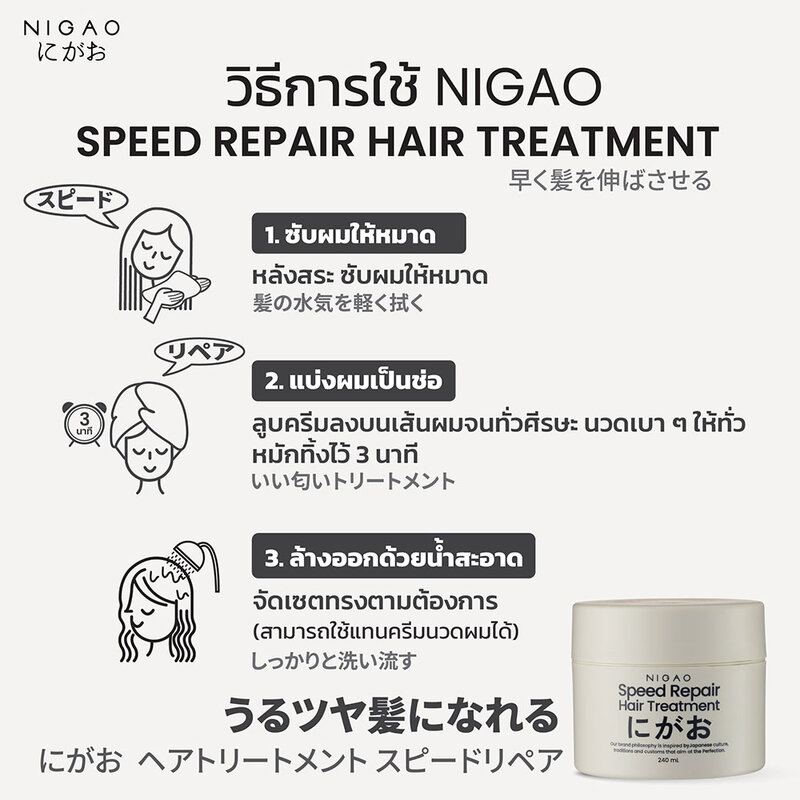 NIGAO Speed Repair Hair Treatment 240ml