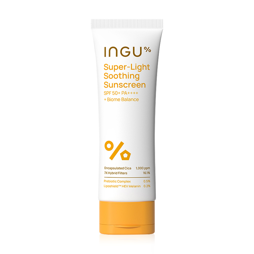 INGU Skin Super-Light Soothing Sunscreen SPF 50+ PA++++ + Biome Balance 80ml