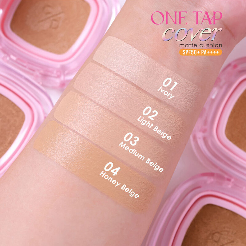 Cathy Doll One Tap Cover Matte Cushion SPF50+ PA++++ 12g #04 Honey Beige