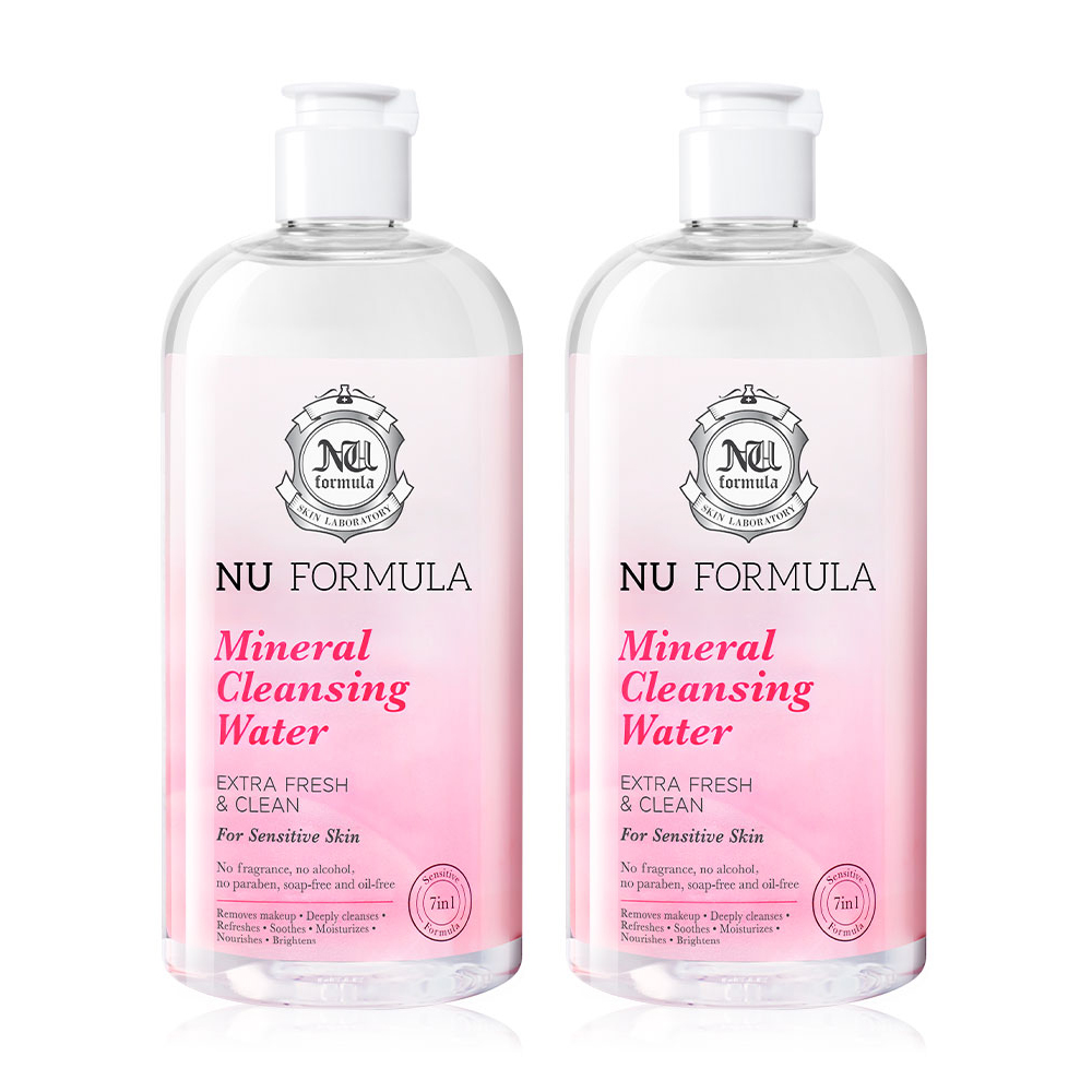 Nu Formula Mineral Cleansing Water For Sensitive Skin [510ml x 2pcs]
