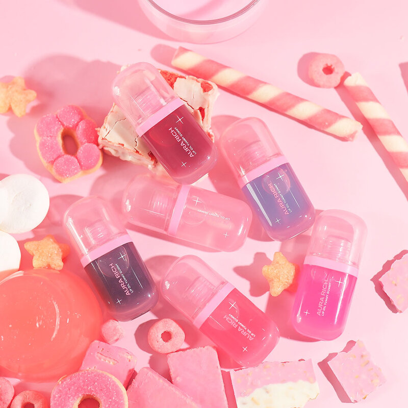 Aura Rich Lip Oil Yummy Gummy 7.3g #02 Barbie Roses