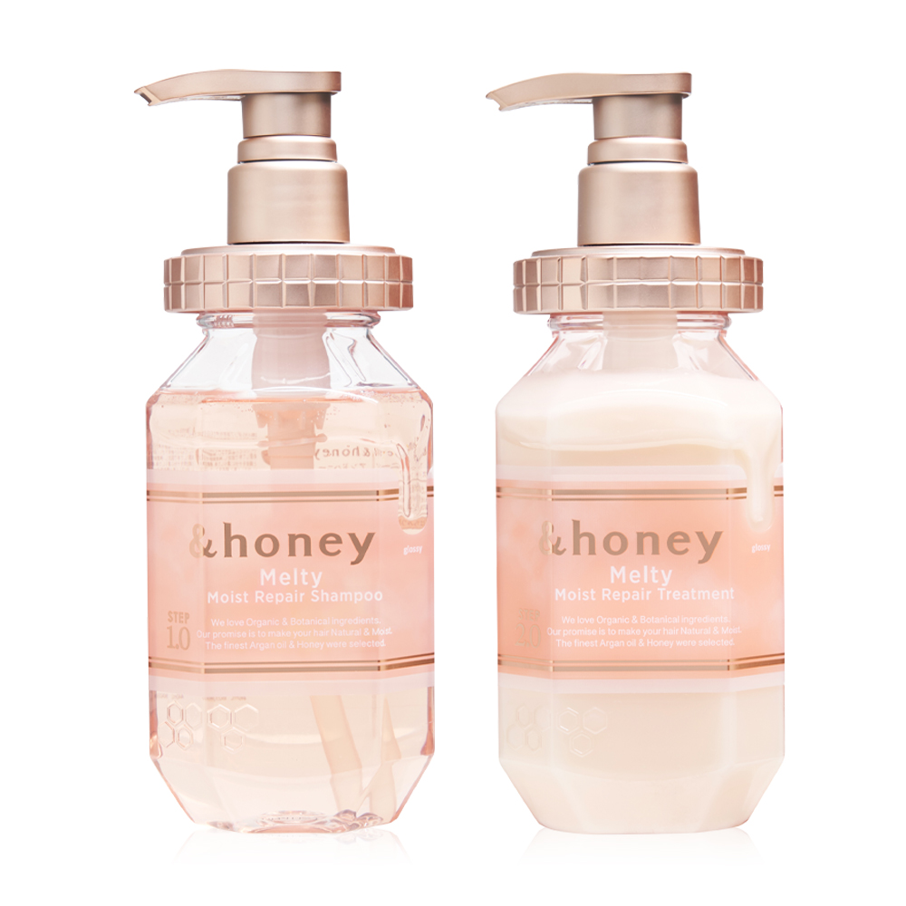 &honey Set 2 Items Melty Moist Repair Shampoo 440ml + Melty Moist Repair Treatment 445g