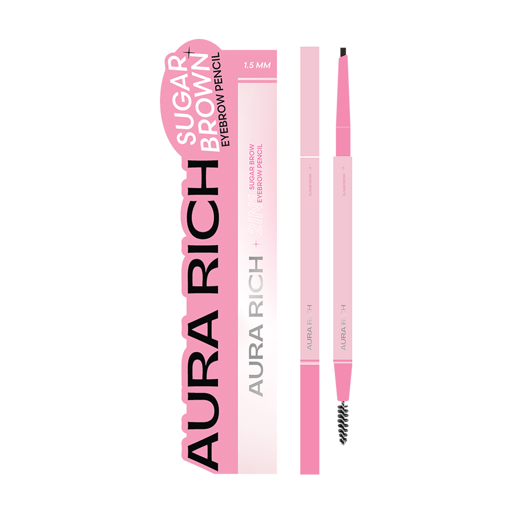 Aura Rich Sugar Brow Eyebrow Pencil 0.2g #01 Black
