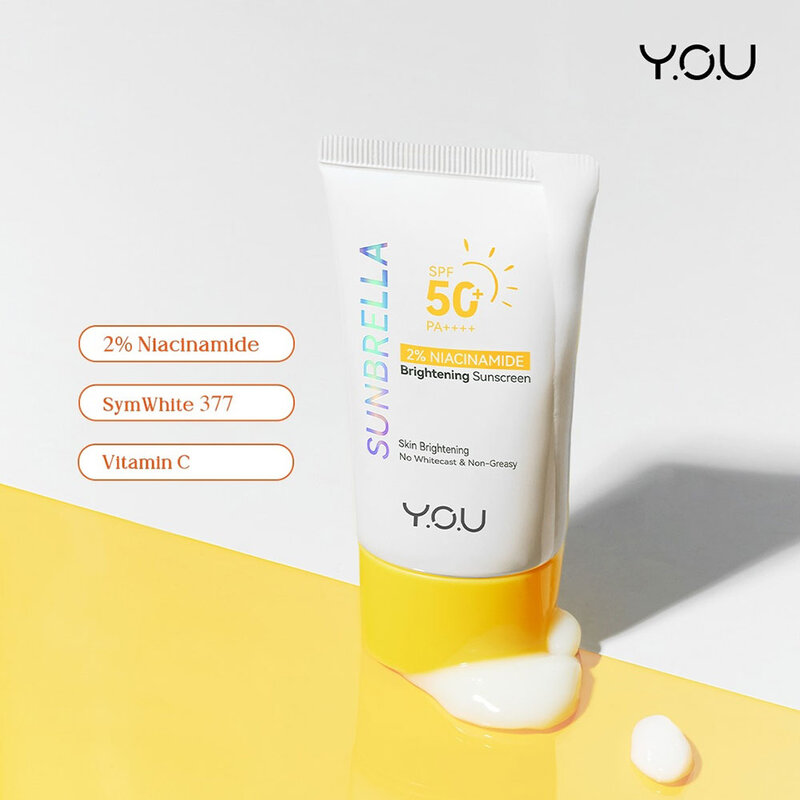 Y.O.U Sunbrella 2% Niacinamide Brightening Sunscreen SPF50+ PA++++ 30ml