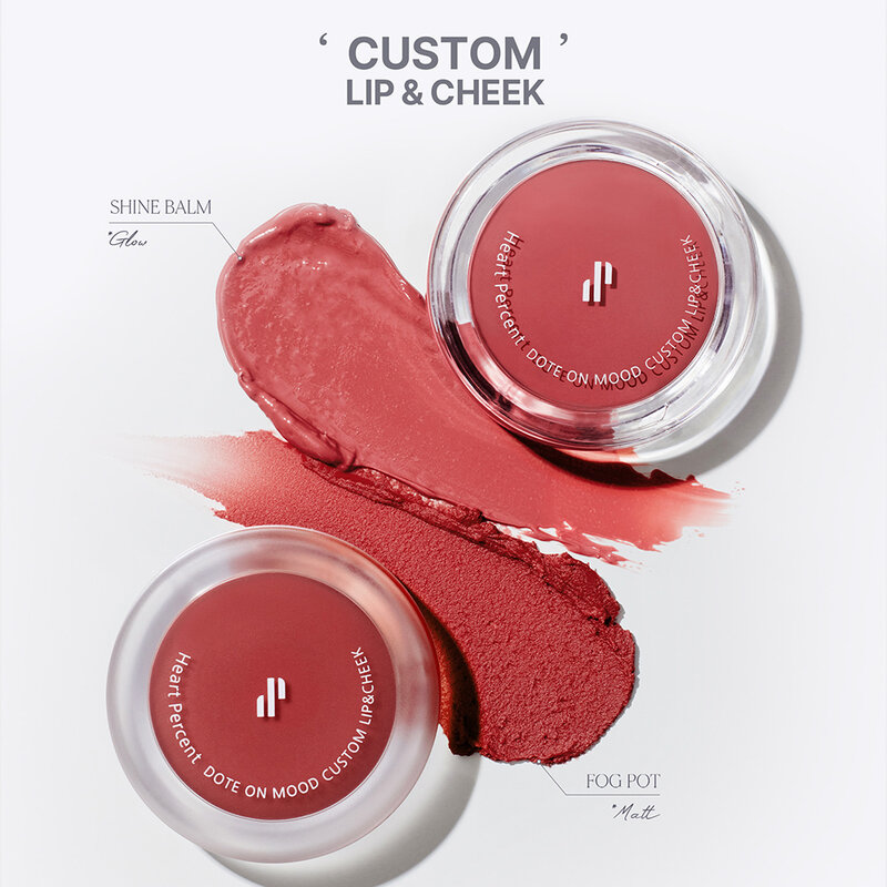 Heart Percent Dote On Mood Custom Lip & Cheek 9.4g #01 Apricot Coral