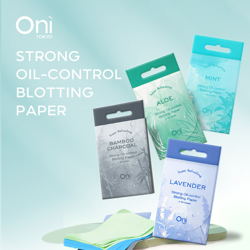 Oni Strong Oil Control Blotting Paper 100 Sheets #Mint
