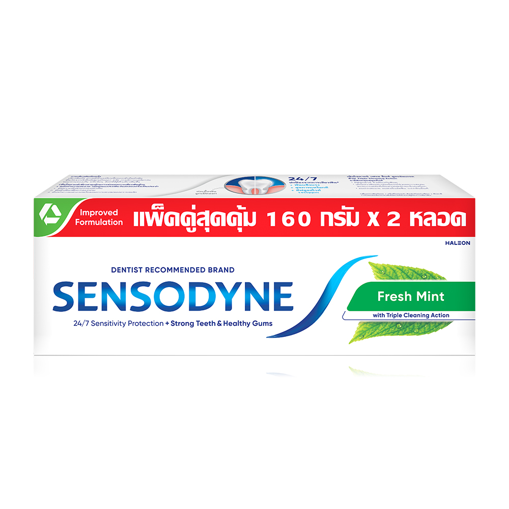 Sensodyne Fresh Mint TP Twin Pack [160g x 2pcs]