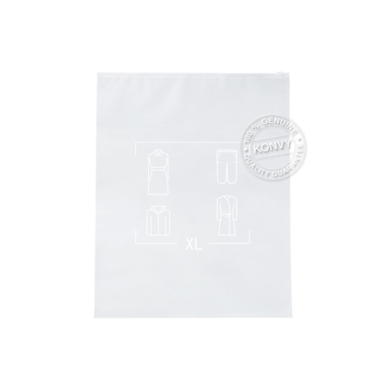 NaChuan Travel Storage Bag Set 10pcs #Transparent Matte White TB