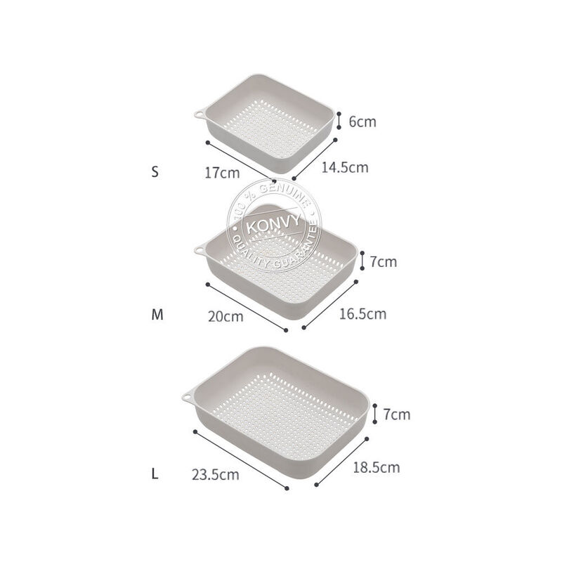 NaChuan Vegetable Basket Set #Gray