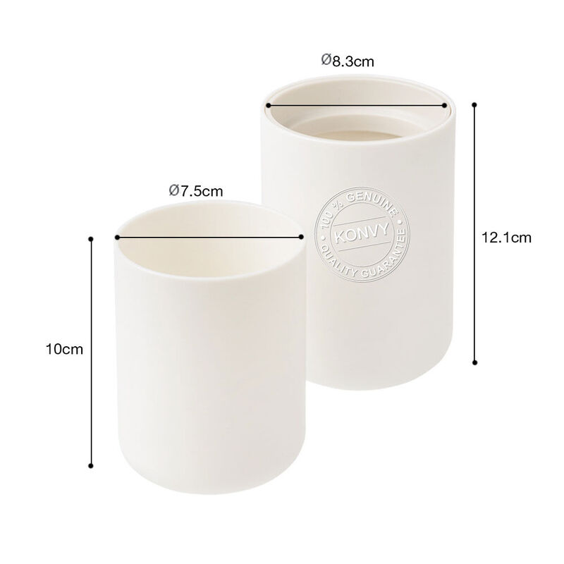 NaChuan Toothbrush Cup Set 2pcs #White