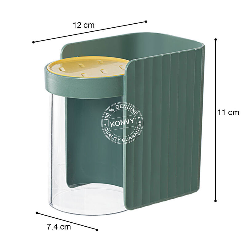 NaChuan Wall-Mounted Toothbrush Holder #Green