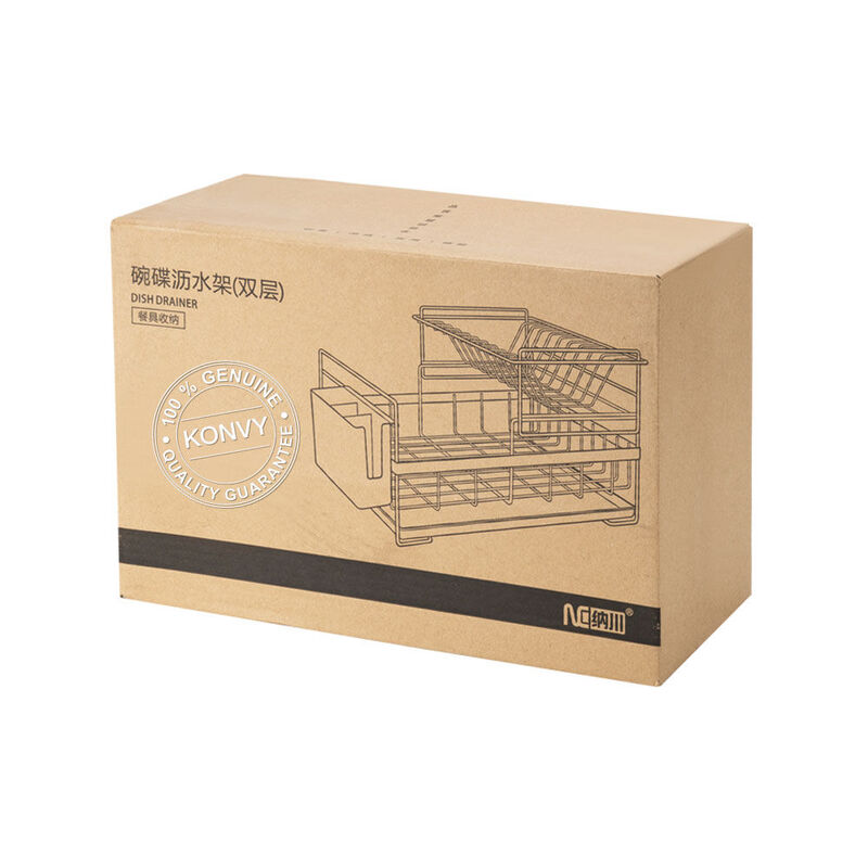 NaChuan Double Layers Dish Drain Rack #White