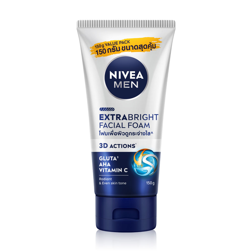 NIVEA Men Extra Bright Facial Foam 150g