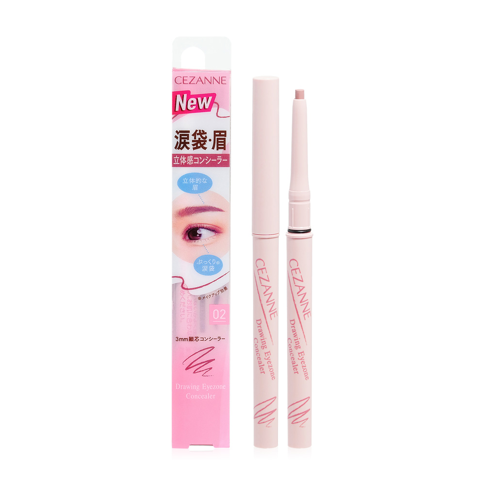Cezanne Drawing Eyezone Concealer 0.25g #02 Familiar Pink