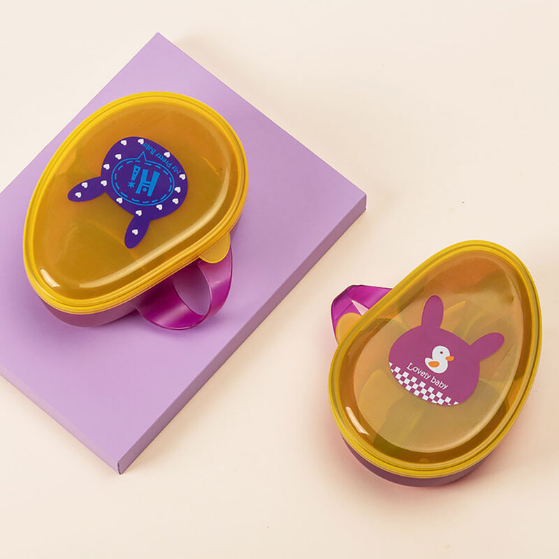 Hogokids Baby Portable Food Supplement Bowl Duck #Yellow & Purple