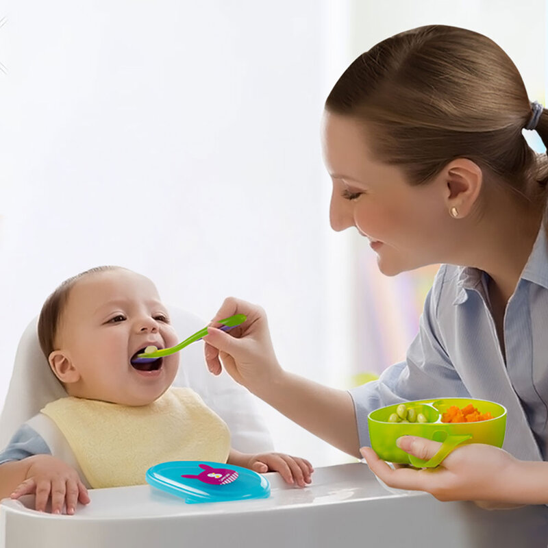 Hogokids Baby Portable Food Supplement Bowl #Red And Yellow