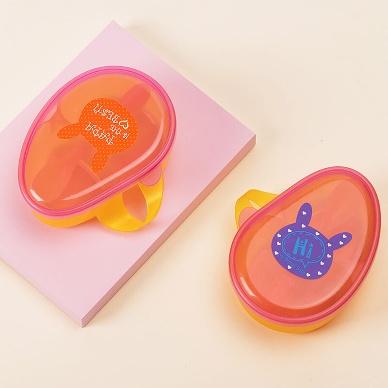 Hogokids Baby Portable Food Supplement Bowl #Red And Yellow