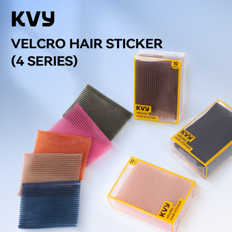 KVY Velcro Hair Sticker 10pcs #Brown Color Series
