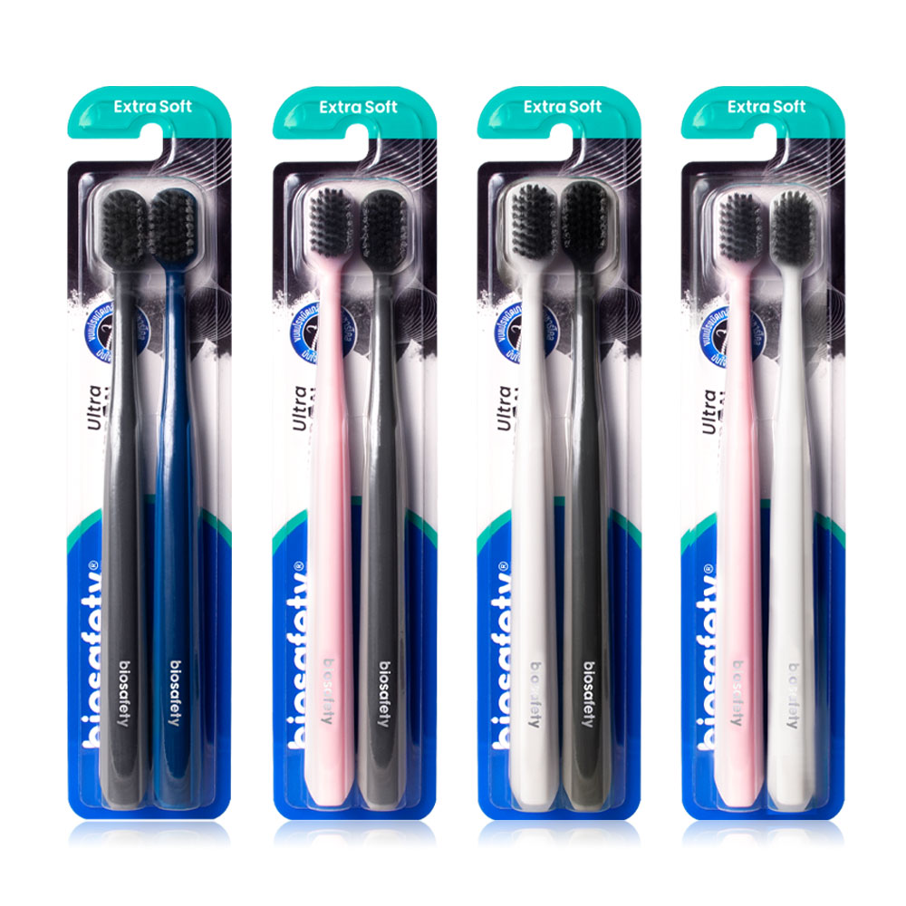 Biosafety Ultra Charcoal Toothbrush Random Color 2pcs